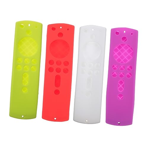 Homoyoyo 4k Tv-fernbedienungsabdeckung 4-teiliges Silikon-schutzgehäuse – Stoßfeste Stoßfänger-identifikation – Dauerhafte Zufällige Farbe Homoyoyo 4k Tv-fernbedienungsabdeckung 4-teiliges Silikon-schutzgehäuse – Stoßfeste Stoßfänger-identifikation – Dauerhafte Zufällige Farbe von Homoyoyo