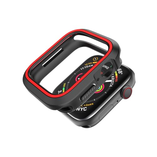 Homoyoyo Smartwatch Schutzrahmen Aus Silikon Für Schwarz Rot Leicht Langlebig Einfach Anzubringen Abzunehmen Optimaler Schutz Für Ihre Uhr von Homoyoyo