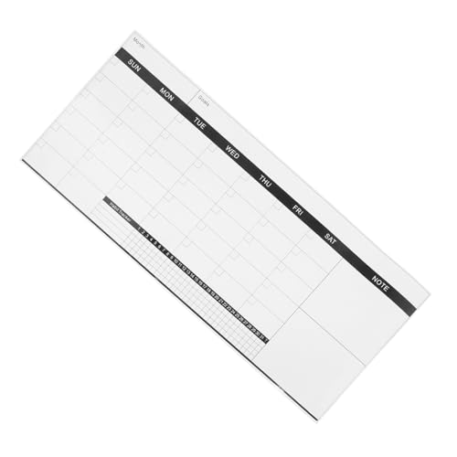 Homoyoyo Wisch Bare Tafel Whiteboard Für Die Wand Wöchentliche Trockenlöschtafel Für Die Wand Whiteboard Für Radiergummi-tafel Für Die Wand Zeitplantafel Schwarz Beschichtetes Papier von Homoyoyo