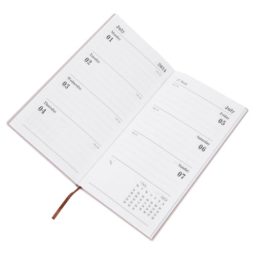 Homoyoyo Zeitmanagement-kalender Notizblock Wöchentlich Notizbuch Agenda Spiral- Wochenplaner Akademisch Tagebuch Praktischer Schreibblock Zeitschriftenplaner 2024 Tagesplaner Papier Green von Homoyoyo