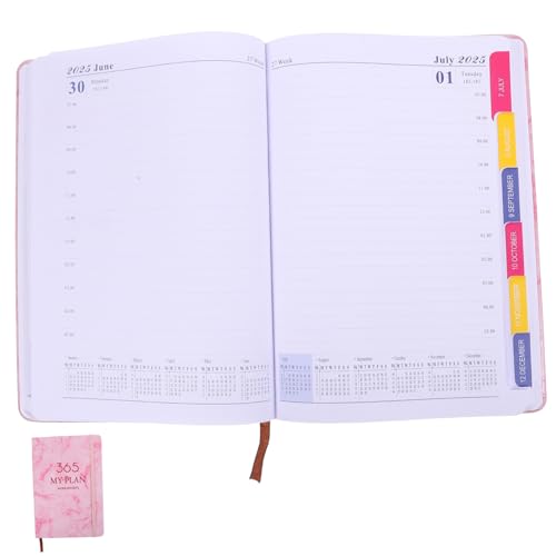 Homoyoyo Zeitplan 2025 Budgetierung Pro Gebundene Ausgabe Digital Wiederverwendbar Notizbuch-organizer Büro Zeitplaner Neu Zeitschrift Veranstalter Die Kalenderplaner Hausaufgaben Pu Rosa von Homoyoyo