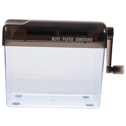 Homoyoyo manueller Aktenvernichter Büro Aktenvernichter Desktop-Aktenvernichter Mini Kleiner Schredder Handbuch Einfach tragbar Papierschredder für Home Office Home Office Shredder Abs Grau Homoyoyo manueller Aktenvernichter Büro Aktenvernichter Desktop-Aktenvernichter Mini Kleiner Schredder Handbuch Einfach tragbar Papierschredder für Home Office Home Office Shredder Abs Grau von Homoyoyo