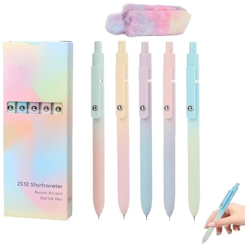 Gettoreach 5 Stück Gel-Tintenstifte, 2025 Neue Emboadlie 5 Stück Gel-Tintenstifte, 0,5 Mm/0,7 Mm Spitze, Schwarzer Tintenroller, Einziehbarer, Schnelltrocknender Stift for Flüssiges Schreiben Gettoreach 5 Stück Gel-Tintenstifte, 2025 Neue Emboadlie 5 Stück Gel-Tintenstifte, 0,5 Mm/0,7 Mm Spitze, Schwarzer Tintenroller, Einziehbarer, Schnelltrocknender Stift for Flüssiges Schreiben von Homtrator