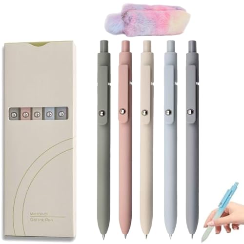 Gettoreach 5 Stück Gel-Tintenstifte, 2025 Neue Emboadlie 5 Stück Gel-Tintenstifte, 0,5 Mm/0,7 Mm Spitze, Schwarzer Tintenroller, Einziehbarer, Schnelltrocknender Stift for Flüssiges Schreiben Gettoreach 5 Stück Gel-Tintenstifte, 2025 Neue Emboadlie 5 Stück Gel-Tintenstifte, 0,5 Mm/0,7 Mm Spitze, Schwarzer Tintenroller, Einziehbarer, Schnelltrocknender Stift for Flüssiges Schreiben von Homtrator