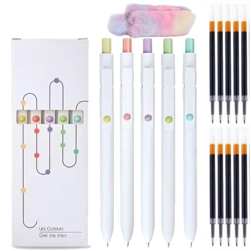 Gettoreach 5 Stück Gel-Tintenstifte, 2025 Neue Emboadlie 5 Stück Gel-Tintenstifte, 0,5 Mm/0,7 Mm Spitze, Schwarzer Tintenroller, Einziehbarer, Schnelltrocknender Stift for Flüssiges Schreiben Gettoreach 5 Stück Gel-Tintenstifte, 2025 Neue Emboadlie 5 Stück Gel-Tintenstifte, 0,5 Mm/0,7 Mm Spitze, Schwarzer Tintenroller, Einziehbarer, Schnelltrocknender Stift for Flüssiges Schreiben von Homtrator