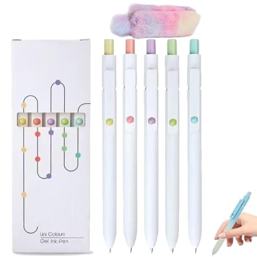 Gettoreach 5 Stück Gel-Tintenstifte, 2025 Neue Emboadlie 5 Stück Gel-Tintenstifte, 0,5 Mm/0,7 Mm Spitze, Schwarzer Tintenroller, Einziehbarer, Schnelltrocknender Stift for Flüssiges Schreiben Gettoreach 5 Stück Gel-Tintenstifte, 2025 Neue Emboadlie 5 Stück Gel-Tintenstifte, 0,5 Mm/0,7 Mm Spitze, Schwarzer Tintenroller, Einziehbarer, Schnelltrocknender Stift for Flüssiges Schreiben von Homtrator