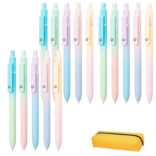 Homtrator Gettoreach Gel-Tintenstifte, 5 Stück, Gettoreach 0,7 Mm Mittlere Spitze, Schwarze Tinte, Tintenroller, Emboadlie-Stift, Schnelltrocknender Stift For Flüssiges Schreiben, Niedliches(3 Pack) Homtrator Gettoreach Gel-Tintenstifte, 5 Stück, Gettoreach 0,7 Mm Mittlere Spitze, Schwarze Tinte, Tintenroller, Emboadlie-Stift, Schnelltrocknender Stift For Flüssiges Schreiben, Niedliches(3 Pack) von Homtrator
