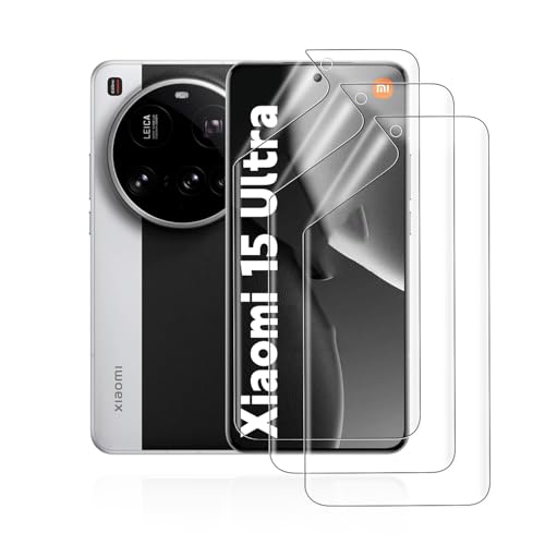 HonJenSeoa Hydrogel Displayschutzfolie für Xiaomi 15 Ultra, 3 Stück TPU Hydrogel Folie Schutzfolie, FaceID kompatibe, Kratzfest Keine Blasen Hochempfindliche HonJenSeoa Hydrogel Displayschutzfolie für Xiaomi 15 Ultra, 3 Stück TPU Hydrogel Folie Schutzfolie, FaceID kompatibe, Kratzfest Keine Blasen Hochempfindliche von HonJenSeoa