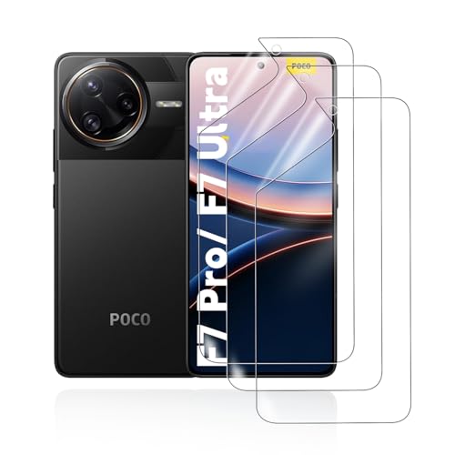 HonJenSeoa Hydrogel Displayschutzfolie für Xiaomi Poco F7 Pro/ F7 Ultra, 3 Stück TPU Hydrogel Folie Schutzfolie, FaceID kompatibe, Kratzfest Keine Blasen Hochempfindliche HonJenSeoa Hydrogel Displayschutzfolie für Xiaomi Poco F7 Pro/ F7 Ultra, 3 Stück TPU Hydrogel Folie Schutzfolie, FaceID kompatibe, Kratzfest Keine Blasen Hochempfindliche von HonJenSeoa