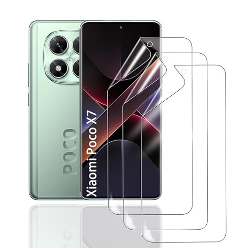 HonJenSeoa Hydrogel Displayschutzfolie für Xiaomi Poco X7, 3 Stück TPU Hydrogel Folie Schutzfolie, FaceID kompatibe, Kratzfest Keine Blasen Hochempfindliche HonJenSeoa Hydrogel Displayschutzfolie für Xiaomi Poco X7, 3 Stück TPU Hydrogel Folie Schutzfolie, FaceID kompatibe, Kratzfest Keine Blasen Hochempfindliche von HonJenSeoa