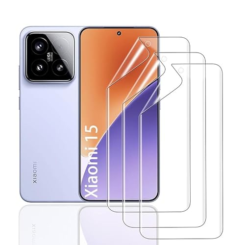 HonJenSeoa Hydrogel Film Für Xiaomi 15, 3 Stück Weich TPU Hydrogel Displayschutzfolie mit Positionierhilfe Fingerabdruck-ID Unterstützen Kratzfest Keine Blasen HonJenSeoa Hydrogel Film Für Xiaomi 15, 3 Stück Weich TPU Hydrogel Displayschutzfolie mit Positionierhilfe Fingerabdruck-ID Unterstützen Kratzfest Keine Blasen von HonJenSeoa