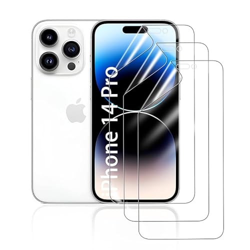 HonJenSeoa Hydrogel Film Für iPhone 14 Pro, 3 Stück Weich TPU Hydrogel Displayschutzfolie mit Positionierhilfe Fingerabdruck-ID Unterstützen Kratzfest Keine Blasen HonJenSeoa Hydrogel Film Für iPhone 14 Pro, 3 Stück Weich TPU Hydrogel Displayschutzfolie mit Positionierhilfe Fingerabdruck-ID Unterstützen Kratzfest Keine Blasen von HonJenSeoa