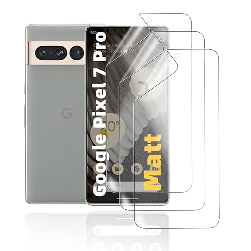 HonJenSeoa Matt Hydrogel Folie für Google Pixel 7 Pro, 3 Stück Entspiegelte Displayschutzfolie TPU Schutzfolie, Stoß-Kratzfest TPU, Anti-Fingerabdruck HonJenSeoa Matt Hydrogel Folie für Google Pixel 7 Pro, 3 Stück Entspiegelte Displayschutzfolie TPU Schutzfolie, Stoß-Kratzfest TPU, Anti-Fingerabdruck von HonJenSeoa