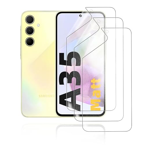 HonJenSeoa Matt Hydrogel Folie für Samsung Galaxy A35, 3 Stück Entspiegelte Displayschutzfolie TPU Schutzfolie, Stoß-Kratzfest TPU, Anti-Fingerabdruck HonJenSeoa Matt Hydrogel Folie für Samsung Galaxy A35, 3 Stück Entspiegelte Displayschutzfolie TPU Schutzfolie, Stoß-Kratzfest TPU, Anti-Fingerabdruck von HonJenSeoa