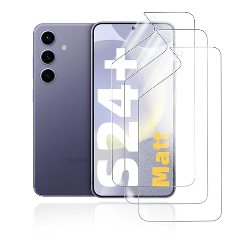 HonJenSeoa Matt Hydrogel Folie für Samsung Galaxy S24+, 3 Stück Entspiegelte Displayschutzfolie TPU Schutzfolie, Stoß-Kratzfest TPU, Anti-Fingerabdruck HonJenSeoa Matt Hydrogel Folie für Samsung Galaxy S24+, 3 Stück Entspiegelte Displayschutzfolie TPU Schutzfolie, Stoß-Kratzfest TPU, Anti-Fingerabdruck von HonJenSeoa