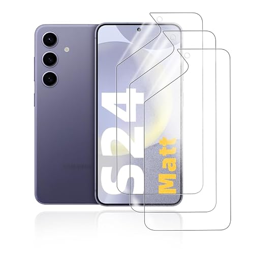 HonJenSeoa Matt Hydrogel Folie für Samsung Galaxy S24, 3 Stück Entspiegelte Displayschutzfolie TPU Schutzfolie, Stoß-Kratzfest TPU, Anti-Fingerabdruck HonJenSeoa Matt Hydrogel Folie für Samsung Galaxy S24, 3 Stück Entspiegelte Displayschutzfolie TPU Schutzfolie, Stoß-Kratzfest TPU, Anti-Fingerabdruck von HonJenSeoa
