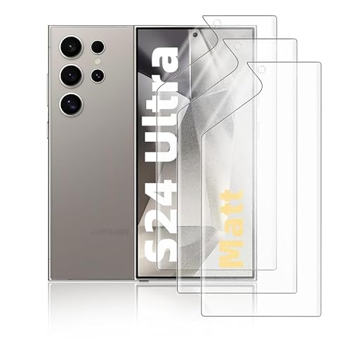 HonJenSeoa Matt Hydrogel Folie für Samsung Galaxy S24 Ultra, 3 Stück Entspiegelte Displayschutzfolie TPU Schutzfolie, Stoß-Kratzfest TPU, Anti-Fingerabdruck HonJenSeoa Matt Hydrogel Folie für Samsung Galaxy S24 Ultra, 3 Stück Entspiegelte Displayschutzfolie TPU Schutzfolie, Stoß-Kratzfest TPU, Anti-Fingerabdruck von HonJenSeoa