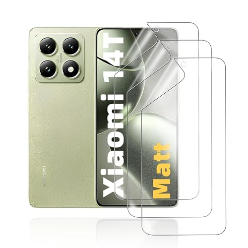 HonJenSeoa Matt Hydrogel Folie für Xiaomi 14T, 3 Stück Entspiegelte Displayschutzfolie TPU Schutzfolie, Stoß-Kratzfest TPU, Anti-Fingerabdruck HonJenSeoa Matt Hydrogel Folie für Xiaomi 14T, 3 Stück Entspiegelte Displayschutzfolie TPU Schutzfolie, Stoß-Kratzfest TPU, Anti-Fingerabdruck von HonJenSeoa