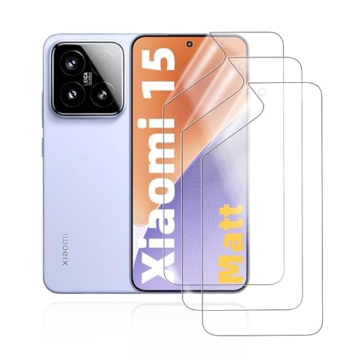HonJenSeoa Matt Hydrogel Folie für Xiaomi 15, 3 Stück Entspiegelte Displayschutzfolie TPU Schutzfolie, Stoß-Kratzfest TPU, Anti-Fingerabdruck HonJenSeoa Matt Hydrogel Folie für Xiaomi 15, 3 Stück Entspiegelte Displayschutzfolie TPU Schutzfolie, Stoß-Kratzfest TPU, Anti-Fingerabdruck von HonJenSeoa