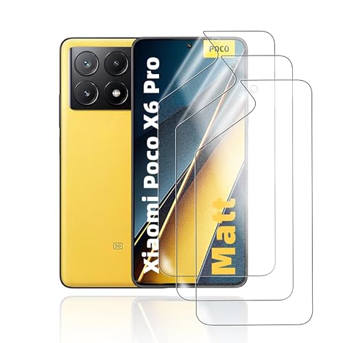 HonJenSeoa Matt Hydrogel Folie für Xiaomi Poco X6 Pro, 3 Stück Entspiegelte Displayschutzfolie TPU Schutzfolie, Stoß-Kratzfest TPU, Anti-Fingerabdruck HonJenSeoa Matt Hydrogel Folie für Xiaomi Poco X6 Pro, 3 Stück Entspiegelte Displayschutzfolie TPU Schutzfolie, Stoß-Kratzfest TPU, Anti-Fingerabdruck von HonJenSeoa