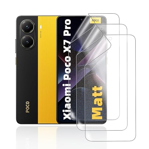 HonJenSeoa Matt Hydrogel Folie für Xiaomi Poco X7 Pro, 3 Stück Entspiegelte Displayschutzfolie TPU Schutzfolie, Stoß-Kratzfest TPU, Anti-Fingerabdruck HonJenSeoa Matt Hydrogel Folie für Xiaomi Poco X7 Pro, 3 Stück Entspiegelte Displayschutzfolie TPU Schutzfolie, Stoß-Kratzfest TPU, Anti-Fingerabdruck von HonJenSeoa