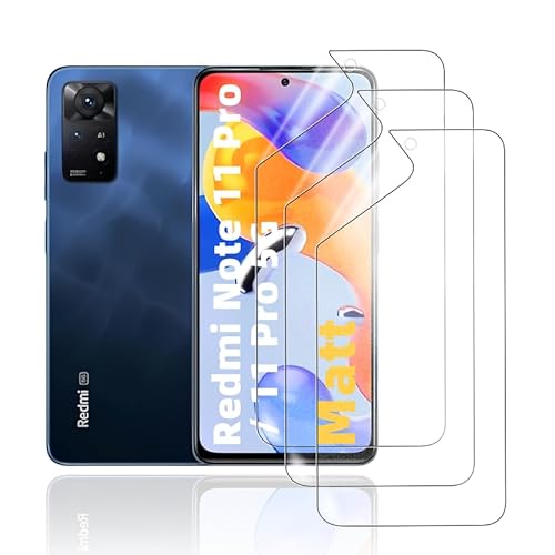 HonJenSeoa Matt Hydrogel Folie für Xiaomi Redmi Note 11 Pro/ 11 Pro 5G, 3 Stück Entspiegelte Displayschutzfolie TPU Schutzfolie, Stoß-Kratzfest TPU, Anti-Fingerabdruck HonJenSeoa Matt Hydrogel Folie für Xiaomi Redmi Note 11 Pro/ 11 Pro 5G, 3 Stück Entspiegelte Displayschutzfolie TPU Schutzfolie, Stoß-Kratzfest TPU, Anti-Fingerabdruck von HonJenSeoa