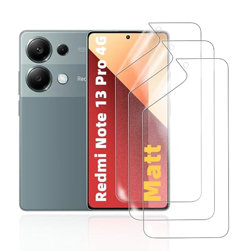 HonJenSeoa Matt Hydrogel Folie für Xiaomi Redmi Note 13 Pro 4G, 3 Stück Entspiegelte Displayschutzfolie TPU Schutzfolie, Stoß-Kratzfest TPU, Anti-Fingerabdruck HonJenSeoa Matt Hydrogel Folie für Xiaomi Redmi Note 13 Pro 4G, 3 Stück Entspiegelte Displayschutzfolie TPU Schutzfolie, Stoß-Kratzfest TPU, Anti-Fingerabdruck von HonJenSeoa
