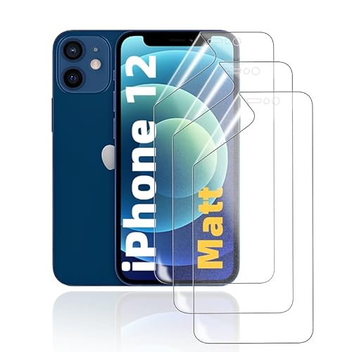HonJenSeoa Matt Hydrogel Folie für iPhone 12, 3 Stück Entspiegelte Displayschutzfolie TPU Schutzfolie, Stoß-Kratzfest TPU, Anti-Fingerabdruck HonJenSeoa Matt Hydrogel Folie für iPhone 12, 3 Stück Entspiegelte Displayschutzfolie TPU Schutzfolie, Stoß-Kratzfest TPU, Anti-Fingerabdruck von HonJenSeoa