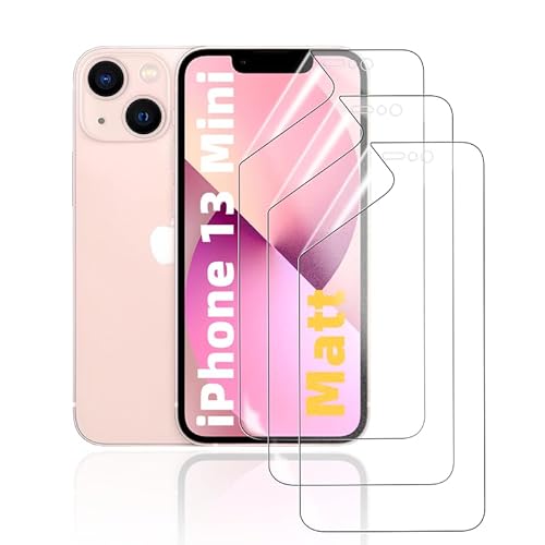 HonJenSeoa Matt Hydrogel Folie für iPhone 13 Mini, 3 Stück Entspiegelte Displayschutzfolie TPU Schutzfolie, Stoß-Kratzfest TPU, Anti-Fingerabdruck HonJenSeoa Matt Hydrogel Folie für iPhone 13 Mini, 3 Stück Entspiegelte Displayschutzfolie TPU Schutzfolie, Stoß-Kratzfest TPU, Anti-Fingerabdruck von HonJenSeoa