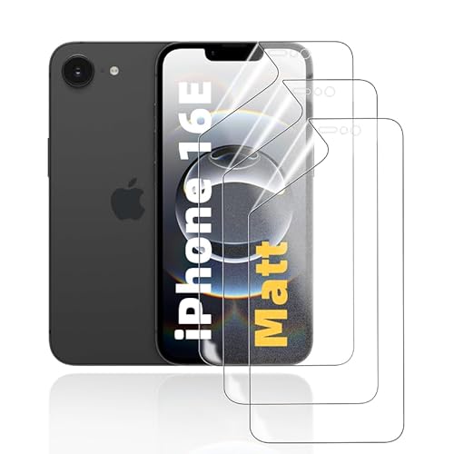 HonJenSeoa Matt Hydrogel Folie für iPhone 16E, 3 Stück Entspiegelte Displayschutzfolie TPU Schutzfolie, Stoß-Kratzfest TPU, Anti-Fingerabdruck HonJenSeoa Matt Hydrogel Folie für iPhone 16E, 3 Stück Entspiegelte Displayschutzfolie TPU Schutzfolie, Stoß-Kratzfest TPU, Anti-Fingerabdruck von HonJenSeoa