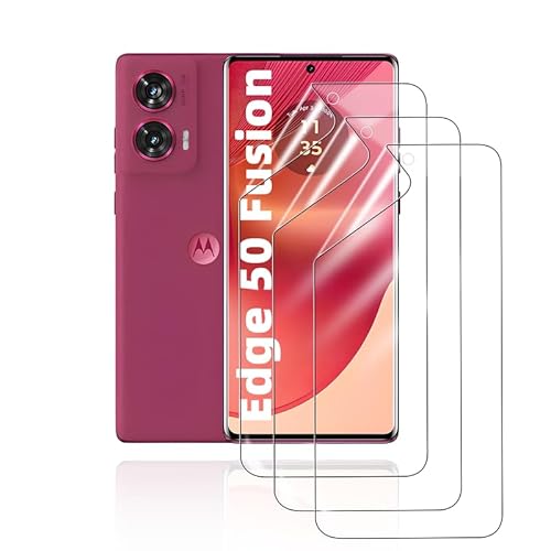HonJenSeoa Schutzfolie für Motorola Edge 50 Fusion, 3 Stück Weich TPU Hydrogel Displayschutzfolie mit Positionierhilfe Fingerabdruck-ID Unterstützen Kratzfest Keine Blasen HonJenSeoa Schutzfolie für Motorola Edge 50 Fusion, 3 Stück Weich TPU Hydrogel Displayschutzfolie mit Positionierhilfe Fingerabdruck-ID Unterstützen Kratzfest Keine Blasen von HonJenSeoa