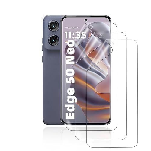 HonJenSeoa Schutzfolie für Motorola Edge 50 Neo, 3 Stück Weich TPU Hydrogel Displayschutzfolie mit Positionierhilfe Fingerabdruck-ID Unterstützen Kratzfest Keine Blasen HonJenSeoa Schutzfolie für Motorola Edge 50 Neo, 3 Stück Weich TPU Hydrogel Displayschutzfolie mit Positionierhilfe Fingerabdruck-ID Unterstützen Kratzfest Keine Blasen von HonJenSeoa