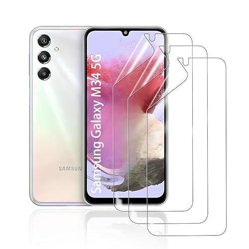 HonJenSeoa Hydrogel Displayschutzfolie für Samsung Galaxy M34 5G, 3 Stück TPU Hydrogel Folie Schutzfolie, FaceID kompatibe, Kratzfest Keine Blasen Hochempfindliche HonJenSeoa Hydrogel Displayschutzfolie für Samsung Galaxy M34 5G, 3 Stück TPU Hydrogel Folie Schutzfolie, FaceID kompatibe, Kratzfest Keine Blasen Hochempfindliche von HonJenSeoa