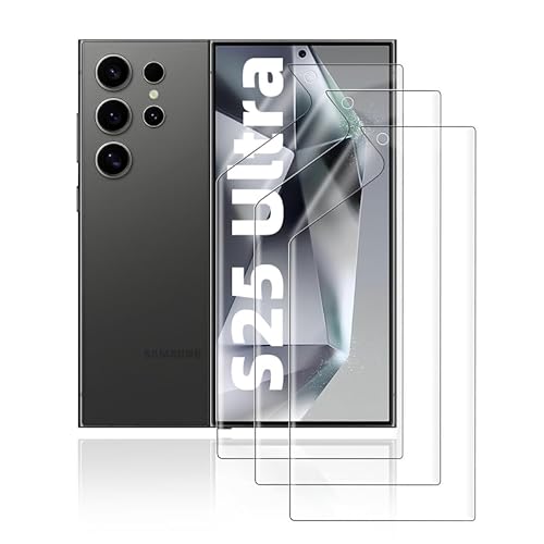 HonJenSeoa Schutzfolie für Samsung Galaxy S25 Ultra, 3 Stück Weich TPU Hydrogel Displayschutzfolie mit Positionierhilfe Fingerabdruck-ID Unterstützen Kratzfest Keine Blasen HonJenSeoa Schutzfolie für Samsung Galaxy S25 Ultra, 3 Stück Weich TPU Hydrogel Displayschutzfolie mit Positionierhilfe Fingerabdruck-ID Unterstützen Kratzfest Keine Blasen von HonJenSeoa