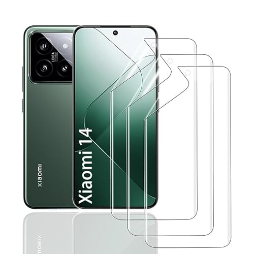 HonJenSeoa Schutzfolie für Xiaomi 14, 3 Stück Weich TPU Hydrogel Displayschutzfolie mit Positionierhilfe Fingerabdruck-ID Unterstützen Kratzfest Keine Blasen HonJenSeoa Schutzfolie für Xiaomi 14, 3 Stück Weich TPU Hydrogel Displayschutzfolie mit Positionierhilfe Fingerabdruck-ID Unterstützen Kratzfest Keine Blasen von HonJenSeoa