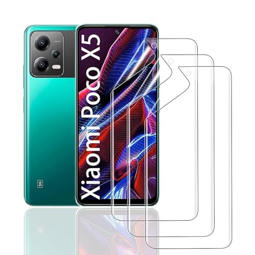 HonJenSeoa Hydrogel Displayschutzfolie für Xiaomi Poco X5, 3 Stück TPU Hydrogel Folie Schutzfolie, FaceID kompatibe, Kratzfest Keine Blasen Hochempfindliche HonJenSeoa Hydrogel Displayschutzfolie für Xiaomi Poco X5, 3 Stück TPU Hydrogel Folie Schutzfolie, FaceID kompatibe, Kratzfest Keine Blasen Hochempfindliche von HonJenSeoa