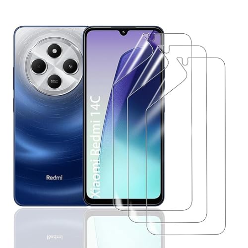HonJenSeoa Schutzfolie für Xiaomi Redmi 14C, 3 Stück Weich TPU Hydrogel Displayschutzfolie mit Positionierhilfe Fingerabdruck-ID Unterstützen Kratzfest Keine Blasen HonJenSeoa Schutzfolie für Xiaomi Redmi 14C, 3 Stück Weich TPU Hydrogel Displayschutzfolie mit Positionierhilfe Fingerabdruck-ID Unterstützen Kratzfest Keine Blasen von HonJenSeoa