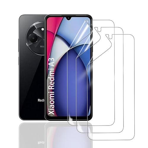 HonJenSeoa Hydrogel Displayschutzfolie für Xiaomi Redmi A3, 3 Stück TPU Hydrogel Folie Schutzfolie, FaceID kompatibe, Kratzfest Keine Blasen Hochempfindliche HonJenSeoa Hydrogel Displayschutzfolie für Xiaomi Redmi A3, 3 Stück TPU Hydrogel Folie Schutzfolie, FaceID kompatibe, Kratzfest Keine Blasen Hochempfindliche von HonJenSeoa