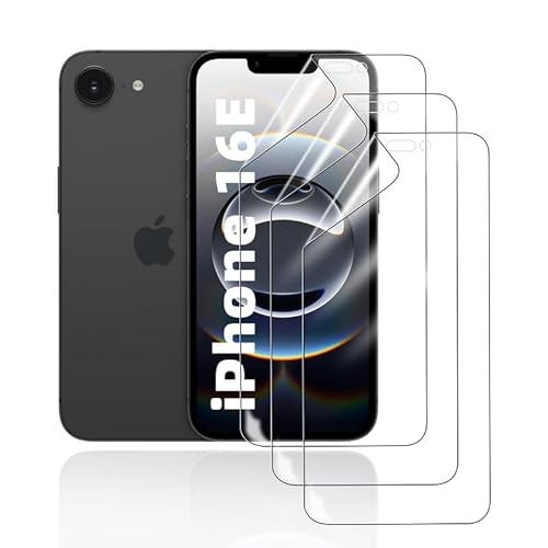 HonJenSeoa Schutzfolie für iPhone 16E, 3 Stück Weich TPU Hydrogel Displayschutzfolie mit Positionierhilfe Fingerabdruck-ID Unterstützen Kratzfest Keine Blasen HonJenSeoa Schutzfolie für iPhone 16E, 3 Stück Weich TPU Hydrogel Displayschutzfolie mit Positionierhilfe Fingerabdruck-ID Unterstützen Kratzfest Keine Blasen von HonJenSeoa