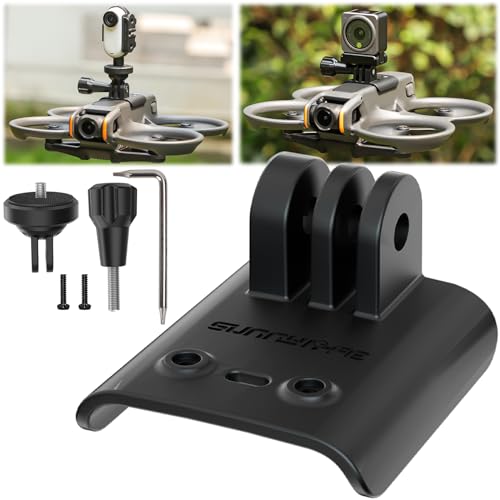 Honbobo Montagehalterung Erweiterte Halterung für DJI Avata 2, Adapter Halterung für GO 3/GO 2/GO/Action 2 Kamera von Honbobo
