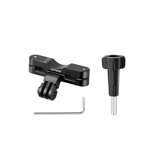 Honbobo Fahrrad Halterung für GoPro Hero 13 Black, DJI Osmo Action 5, Fahrradsitz Fahrradhalterung Aluminiumclip für Action-Kamera (Black) von Honbobo
