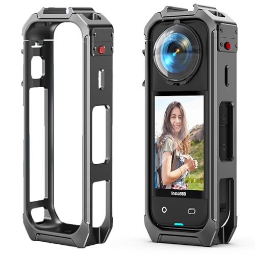 Honbobo Magnetische Schnellverschluss Halterung für Insta360 X5, Schutzrahmen Metall Kamera Käfig Erweiterung Vertikal Horizontal Käfig Zubehör für Insta360 X5 Honbobo Magnetische Schnellverschluss Halterung für Insta360 X5, Schutzrahmen Metall Kamera Käfig Erweiterung Vertikal Horizontal Käfig Zubehör für Insta360 X5 von Honbobo