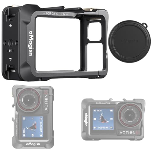 Honbobo Metall Rahmen Käfig+ Objektiv Abdeckung für DJI Osmo Action 5 Pro, Schutzrahmen Objektivschutz Horizontal Vertikal Schutzkäfig Zubehör für DJI Osmo Action 5 Pro/DJI Osmo Action 4/3 Honbobo Metall Rahmen Käfig+ Objektiv Abdeckung für DJI Osmo Action 5 Pro, Schutzrahmen Objektivschutz Horizontal Vertikal Schutzkäfig Zubehör für DJI Osmo Action 5 Pro/DJI Osmo Action 4/3 von Honbobo