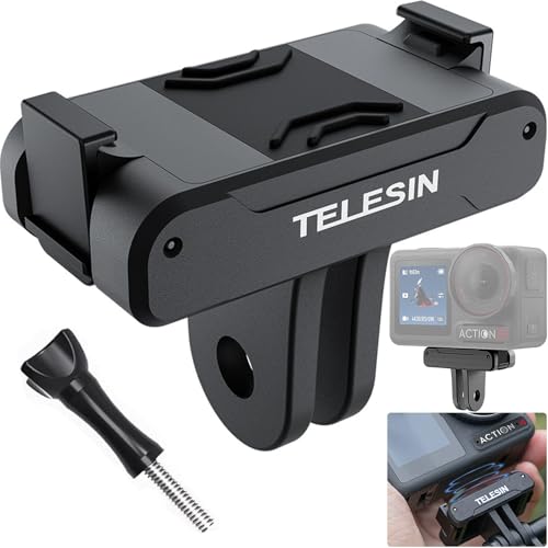 Honbobo Magnetische Halterung für DJI Osmo Action 5 Pro, DJI OSMO Action 4, DJI OSMO Action 3, Magnetische Adapterhalterung, Zwei Krallen Adapter, Zubehör für DJI Osmo Action 5 Pro/Action 4/Action 3 von Honbobo