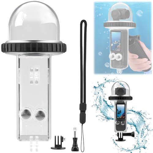 Honbobo Osmo Pocket 3 Wasserdichtes Gehäuse kompatibel mit DJI Osmo Pocket 3 40M Waterproof Case Tauchschale Unterwasser Schutzhülle Pocket 3 Zubehör von Honbobo