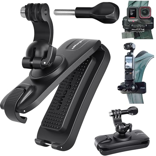 Honbobo Rucksack Clip für GoPro Hero13 Black, DJI Osmo Pocket 3, DJI Osmo Action 5 Pro, Insta360 Ace Pro,Selbstangepasster Gimbal Rucksack Feste Halterung Zubehör für GoPro/Insta360/DJI-Kamera Honbobo Rucksack Clip für GoPro Hero13 Black, DJI Osmo Pocket 3, DJI Osmo Action 5 Pro, Insta360 Ace Pro,Selbstangepasster Gimbal Rucksack Feste Halterung Zubehör für GoPro/Insta360/DJI-Kamera von Honbobo