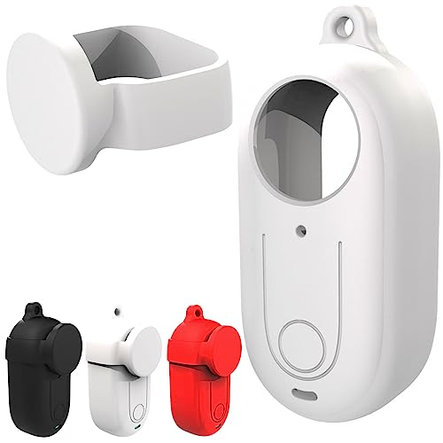 Honbobo Schutzhülle kompatibel mit Insta360 GO 3 Kamera Silikonhülle Linse Schutzhülle GO 3 Daumenkamera Zubehör (White) von Honbobo