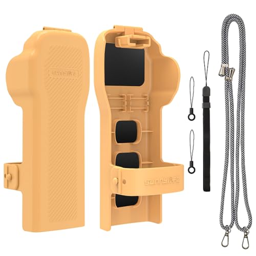 Honbobo Verbesserte Schutzhülle für DJI Osmo Pocket 3, Zubehör für DJI Osmo Pocket 3, Speicherfilter/SD-Karte (Orange) von Honbobo