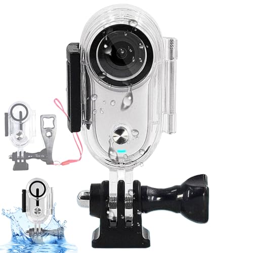 Honbobo Wasserdichtes Gehäuse kompatibel mit Insta360 GO 3 40M GO3 Wasserdichtes Tauchgehäuse Gehäuse Schutzhülle Zubehör kompatibel mit Insta360 GO 3 von Honbobo