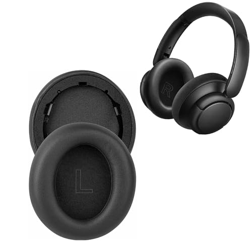 Ersatz-Ohrpolster für Anker Soundcore Life Q30 Q30BT Soundcore Headset, Kopfhörer, Lederhülle, Ohrenschützer, Schwarz von HoneTeek